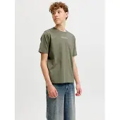 Jack & Jones Junior T-Shirt bleu-gris / citron vert / kaki / noir