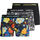 Jack & Jones Junior Sous-vêtements 'Sugar' bleu marine / jaune / noir / blanc