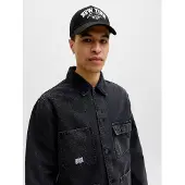 Jack & Jones Casquette 'JACBase Brandon' noir / blanc / blanc cassé