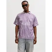 Jack & Jones T-Shirt violet pastel / violet foncé / blanc
