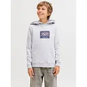 Jack & Jones Junior Sweat marine / jaune / blanc chiné