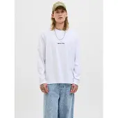 Jack & Jones T-Shirt 'JORNorrebro' noir / blanc
