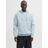 Jack & Jones Sweat-shirt 'JJESoho' bleu pastel / blanc