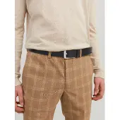 Jack & Jones Ceinture 'Stockholm' noir / argent