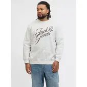 Jack & jones Plus Sweat-shirt bleu clair / brun foncé / gris clair