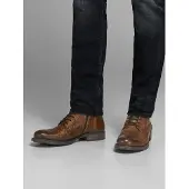 Jack & Jones Bottines à lacets 'Russel' marron