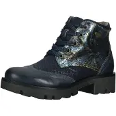 LAURA VITA Bottines à lacets bleu / bleu foncé