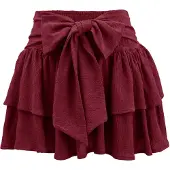 Imily Bela Jupe rouge foncé