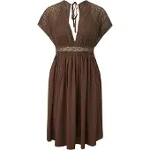 QS Robe brun foncé
