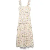 Vero Moda Robe 'VMSiv' bleu pastel / orange / rose / blanc