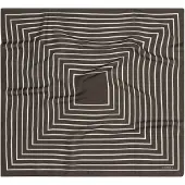 Comma Foulard brun foncé / blanc