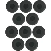Jabra E02260 Coussinets en cuir pour Evolve 20-65 - noir, cuir, 10 pièces
