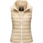 MARIKOO Gilet 'Reimii' beige clair / blanc