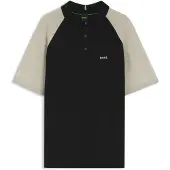 BOSS Active polo en maille à blocs de couleur