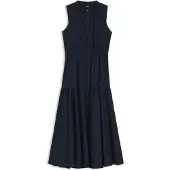 BOSS Robe sans manches en popeline de coton