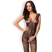Obsessive Bodystocking Avec Entrejambe Ouvert Noir