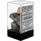 Chessex CHX26424 Ds-Gemini Cuivre-Acier/Blanc Ensemble
