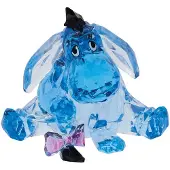 Enesco Figurine Bourriquet assise Facets Disney Winnie l'ourson 7,6 cm Bleu