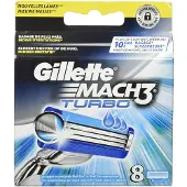 Gillette Lames de rasoir Mach3 Turbo de pour hommes