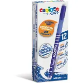 Carioca 43039/02 stylo gel avec capuchon Bleu Moyen 12 pièce(s) (12x)