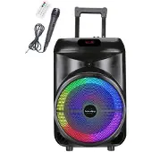 Big Buy Cooking Haut-parleur pour poussette – INOVALLEY – KA122 – 700 W – Bluetooth – rétroéclairé