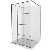 Mexen Kioto paroi de douche 120x200 cm, motif noir