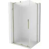 Mexen Velar L Cabine de douche 110x85cm, Frost, Gold Elements