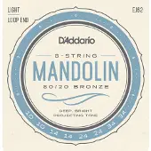 D'addario And Co J62 Cordes en bronze 80/20 pour mandoline Light 10-34