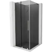 Mexen Velar L 100x100 cabine de douche, graphite, nickel brossé