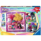 Ravensburger Set 3 puzzles x 49 pièces Trolls 3