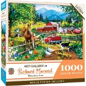 Masterpieces Puzzle de 1 000 pices pour adultes, famille ou jeunes Ferme des colombes blanches 49,25 x 26,75 cm
