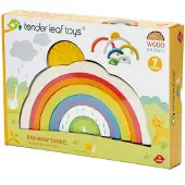 Tender Leaf Toys Tender Leaf Puzzle en bois Tunnel arc-en-ciel jouet éducatif coloré