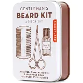 Kikkerland Coffret de toilette Kit à barbe pour homme