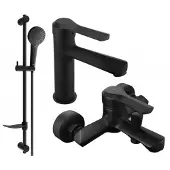 Mexen Sabre DF05 set de baignoire, Noir - 72103DF05-70