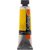 Cobra Tube de 40 ml de peinture l'huile diluable l'eau - Jaune primaire