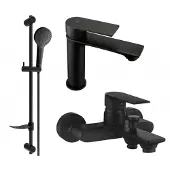 Mexen Royo DF05 set de baignoire, Noir - 72203DF05-70