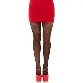 Leg avenue Collants de cerise pois transparent en spandex.