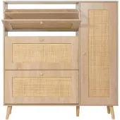 MCW Meuble à chaussures en rotin -M37