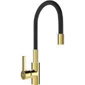 Mexen Mélangeur de lavabo Flex, or/noir (670900-57)