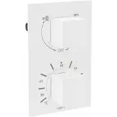 Mexen Mitigeur thermostatique douche/baignoire Cube 2-W (77502-20)