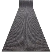 Rugsx Paillasson antidérapant pour les mètres courants GIN 1206 Liverpool extérieur, intérieur, sur caoutchouc brun clair 100 cm 100x480 cm