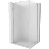Mexen Velar L cabine de douche 90x85cm givré nickel brossé