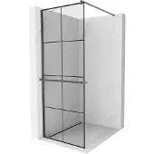 Mexen Paroi de douche Kioto+ 90x200, noir, gun metal
