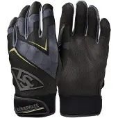Louisville Slugger Gants de Batte Adultes Genuine 2.0 - Noir, Grand