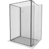 Mexen Kioto Paroi de douche 130x80x30cm Noir Motif Gun Gray