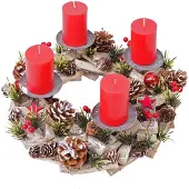 MCW Couronne de l'Avent -H50 Bois sans bougies