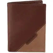 Friedrich Lederwaren Porte-monnaie GILMERS Cuir cognac brun Protection RFID