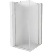 Mexen Velar L Cabine de douche 100x100cm givré Nickel brossé