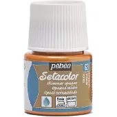 Pebeo Peinture tissu - Pébéo - Sétacolor opaque moire brique - 45 ml - Effet brillant - Pour divers tissus