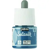 Pebeo Peinture textile - Pébéo - SetaSilk - 45 ml - Couleur Cyan - Peinture sur soie